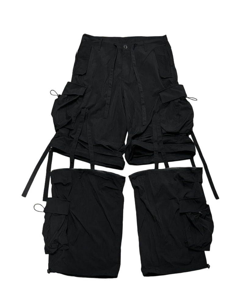 受注制【Never mind the XU】2way nylon cargo pants / 【ネバーマインドザエックスユー】ツーウェイナイロンカーゴパンツ