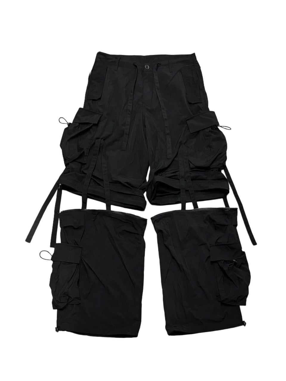 受注制【Never mind the XU】2way nylon cargo pants / 【ネバーマインドザエックスユー】ツーウェイナイロンカーゴパンツ