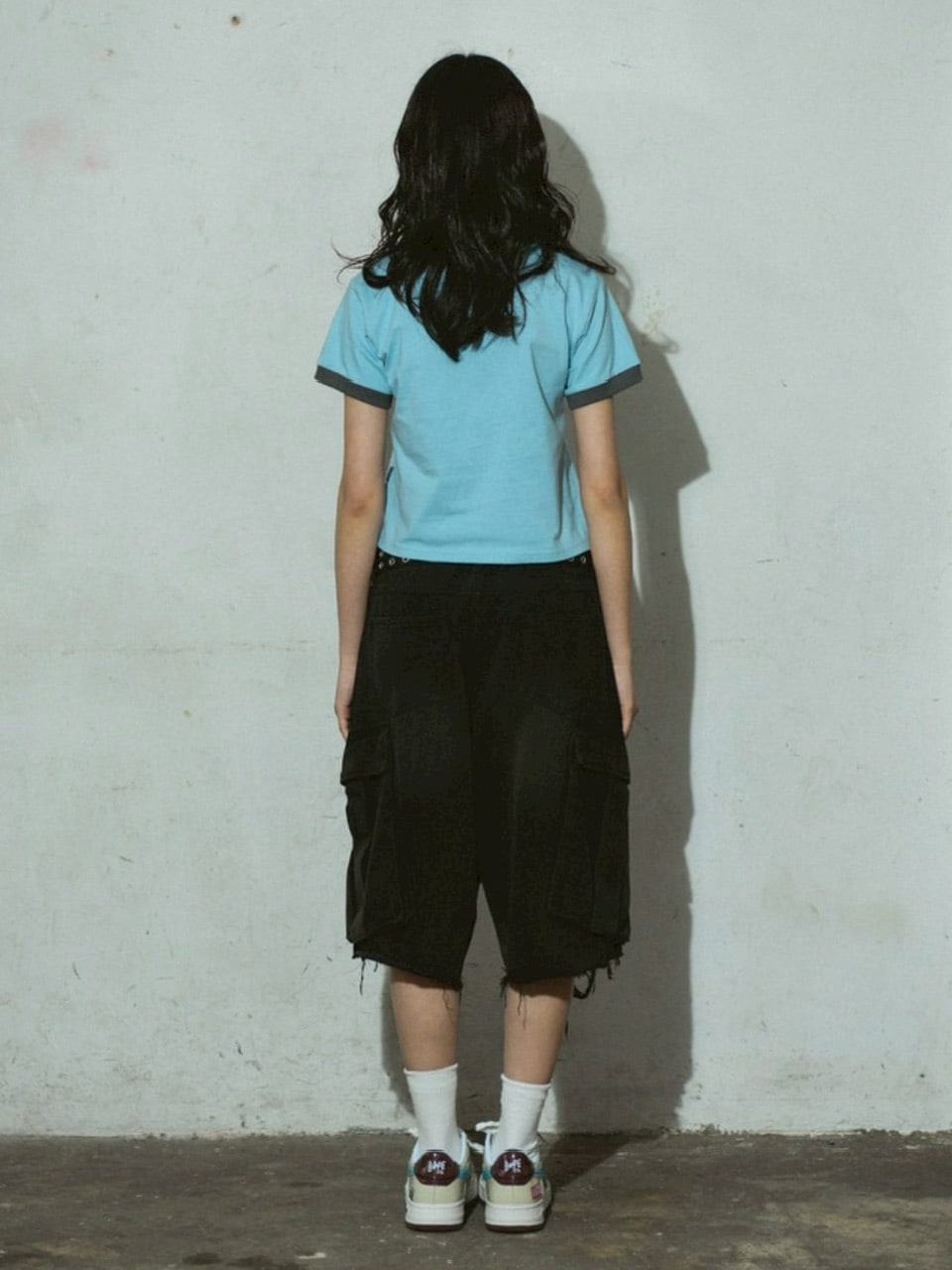 【DOMINANT】Purrfect Peace Ringer Crop T-Shirt