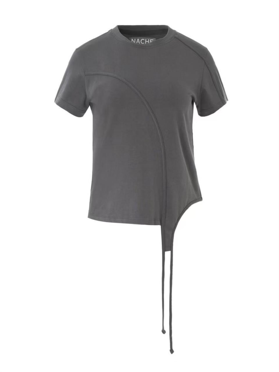 【NACHE】ASYMMETRIC LINE T-SHIRT