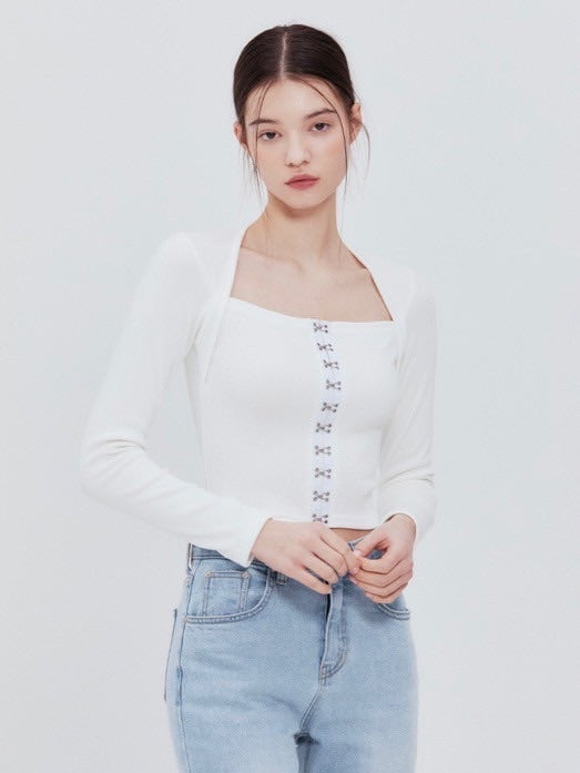 【NOTYOURROSE】Hook square top