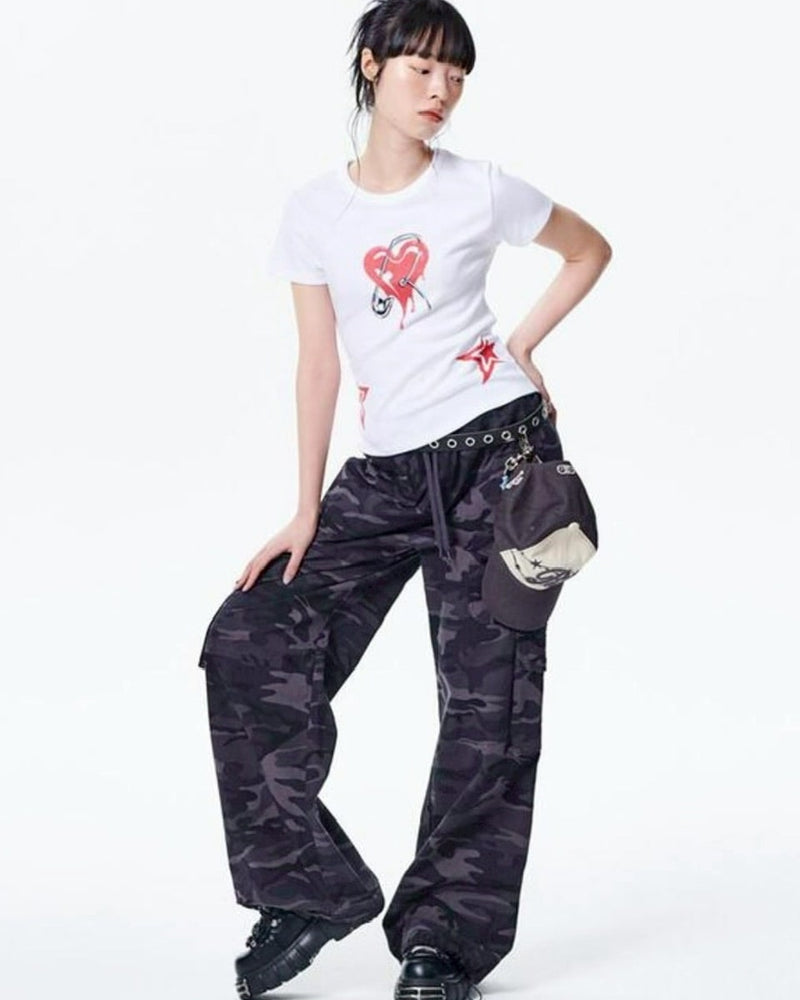 【runningHIGH】MELTING HEART H/S TEE