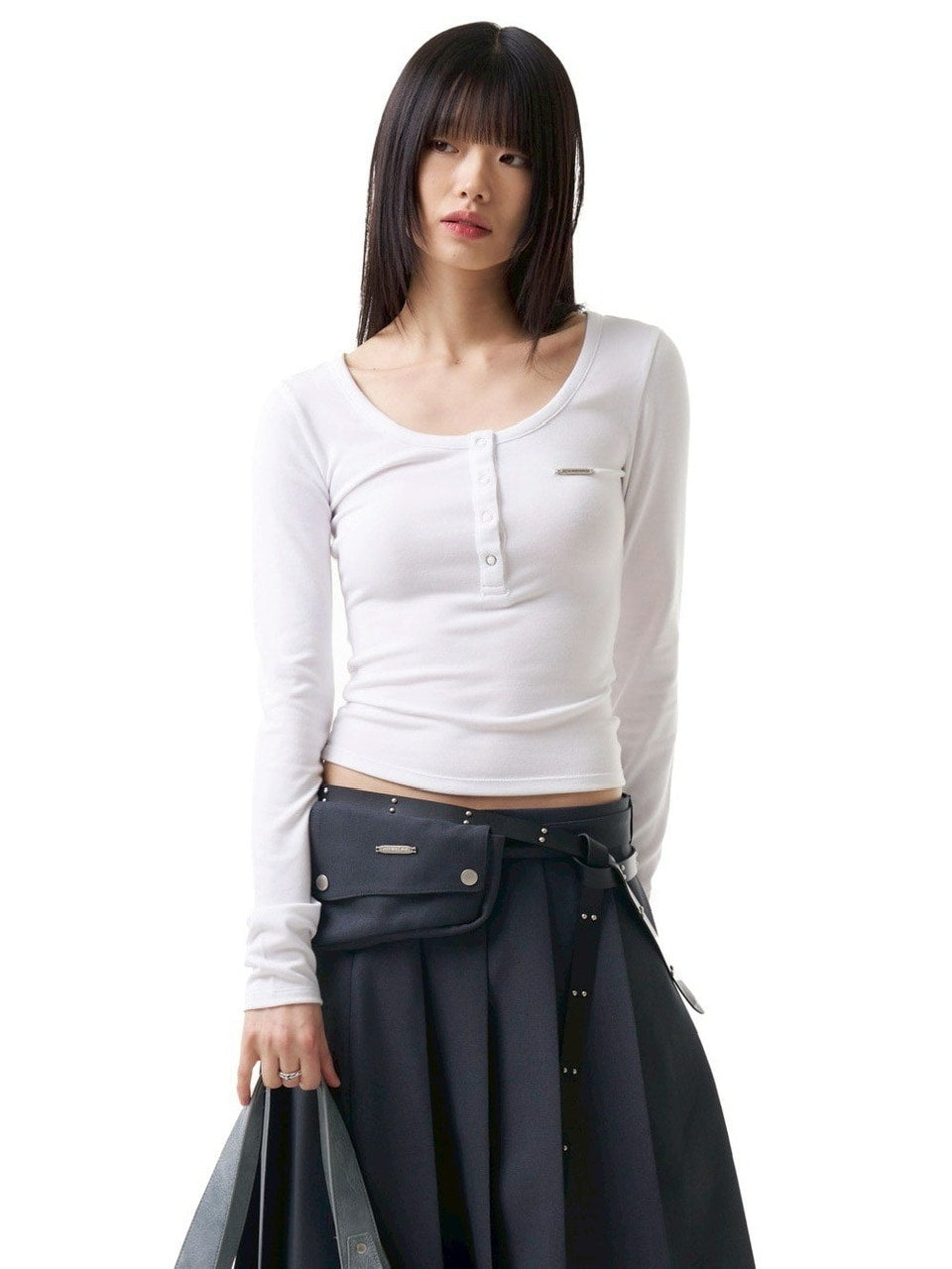 【IUGAMAKARAS】20mm Double Studded Twist Belt