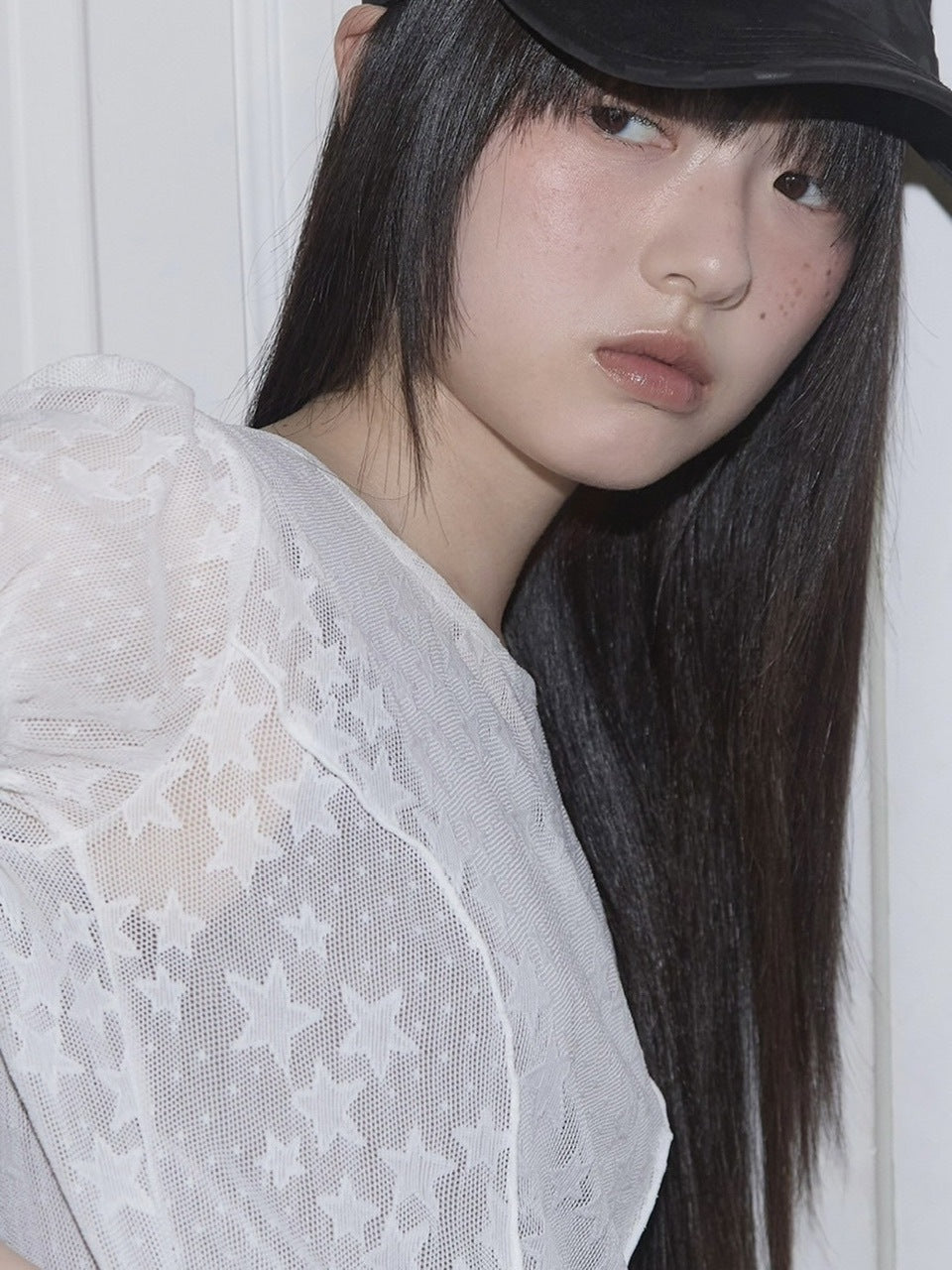 【FANCY CLUB】Wave Puff Lace Tee