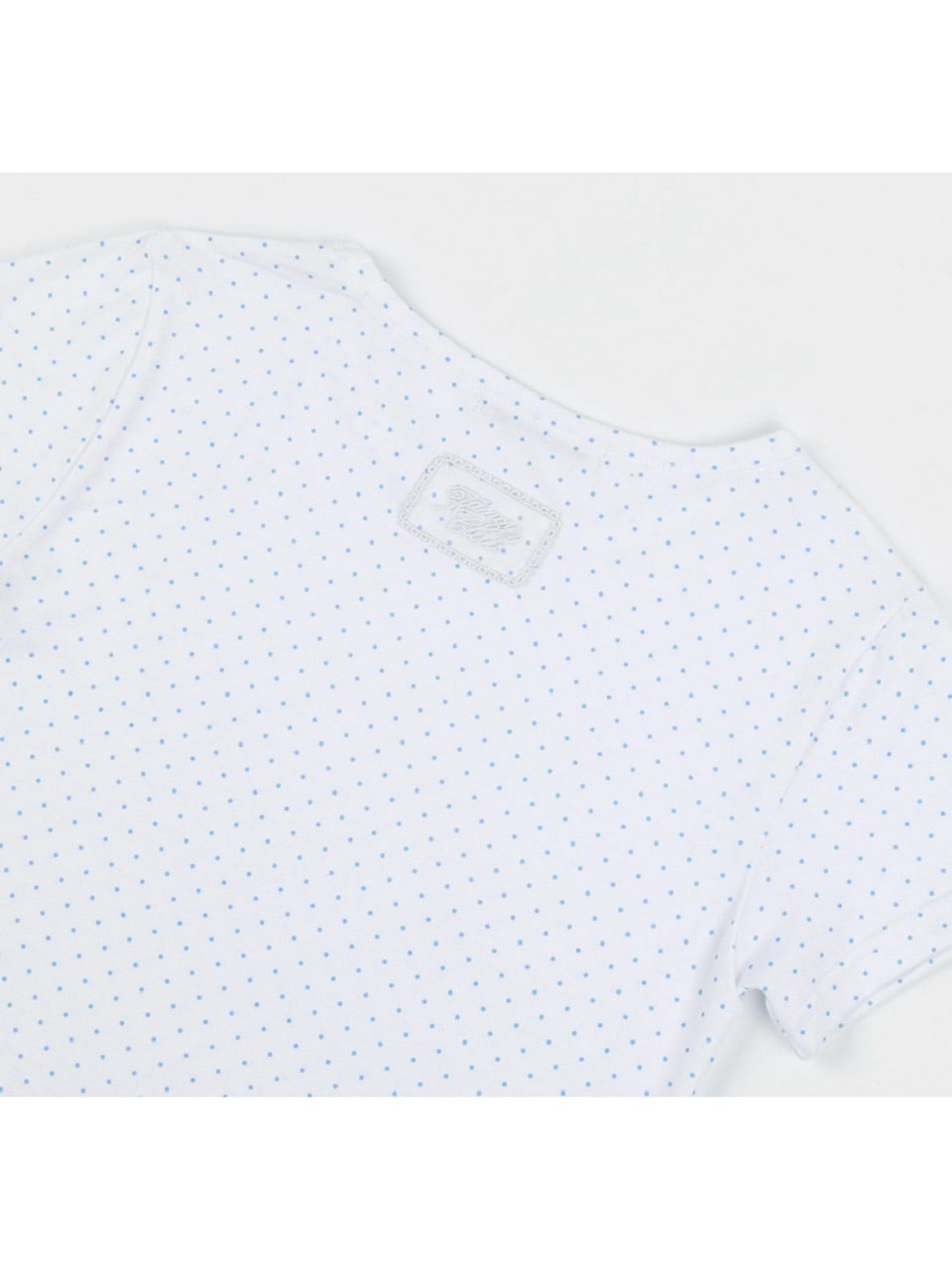 【FANCY CLUB】Frill Layered Dot Tee / フリルレイヤードドット半袖Tシャツ