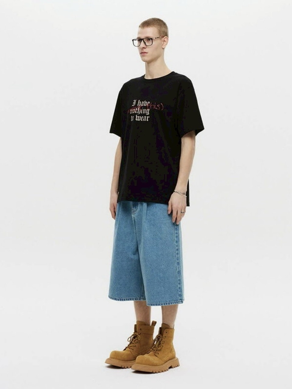 【DNSR】Lettering Half Sleeve Tee