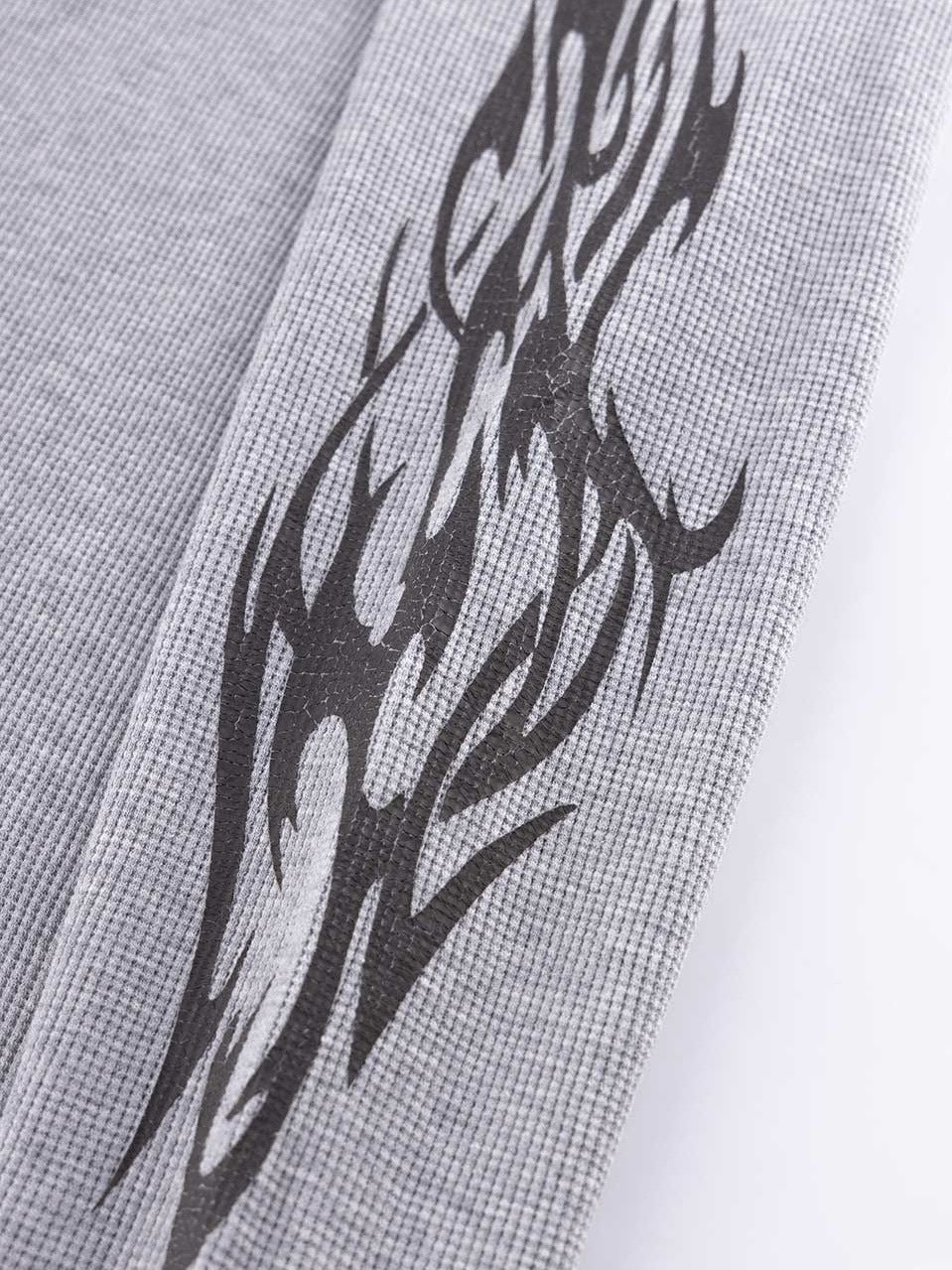 【SUPPLIER】Tribal Fire Pattern Thermal Long Sleeve