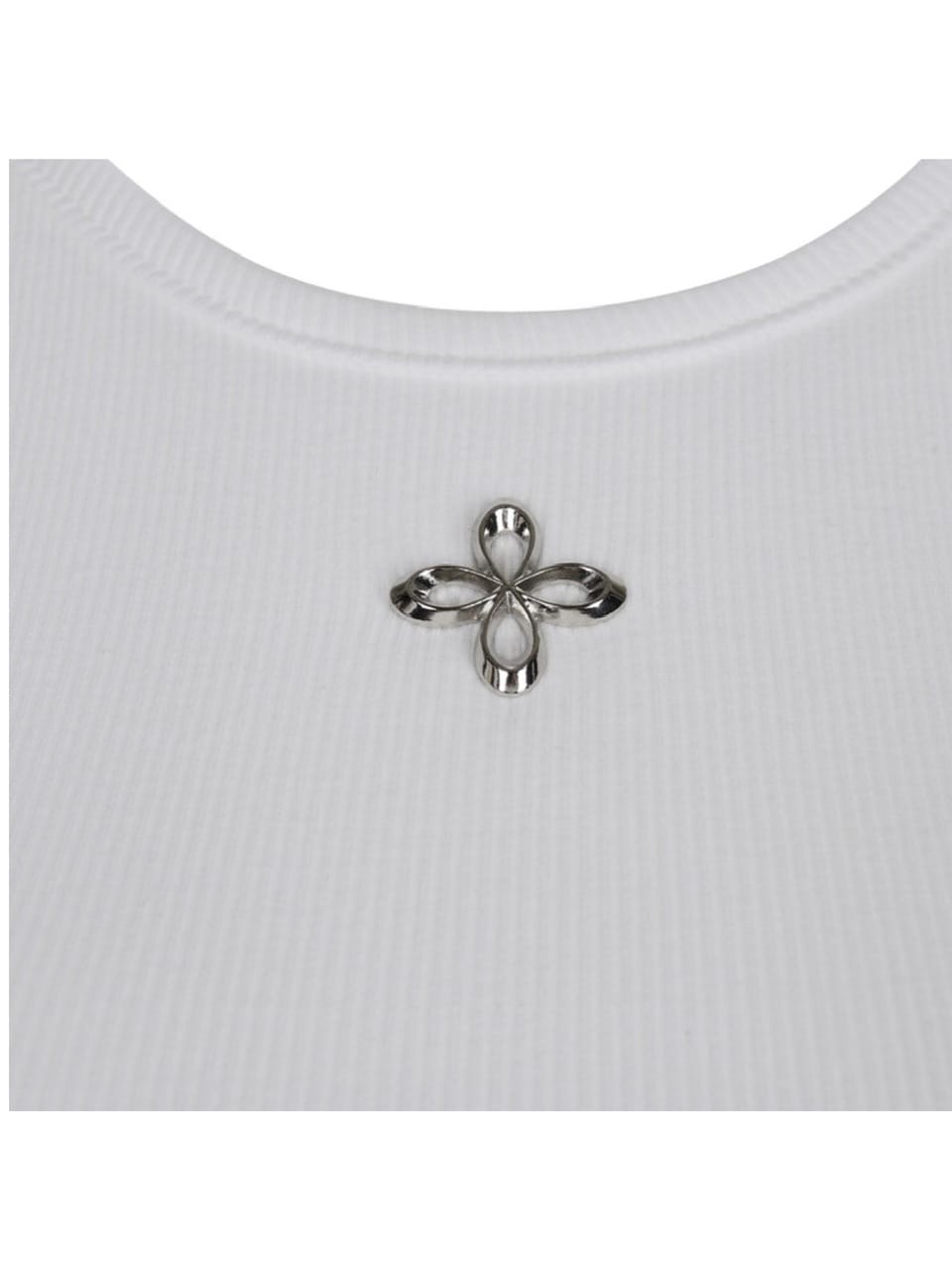 【SURGERY】metal clover logo crop sleeveless / 【サージェリー】メタルクローバーロゴクロップタンクトップ