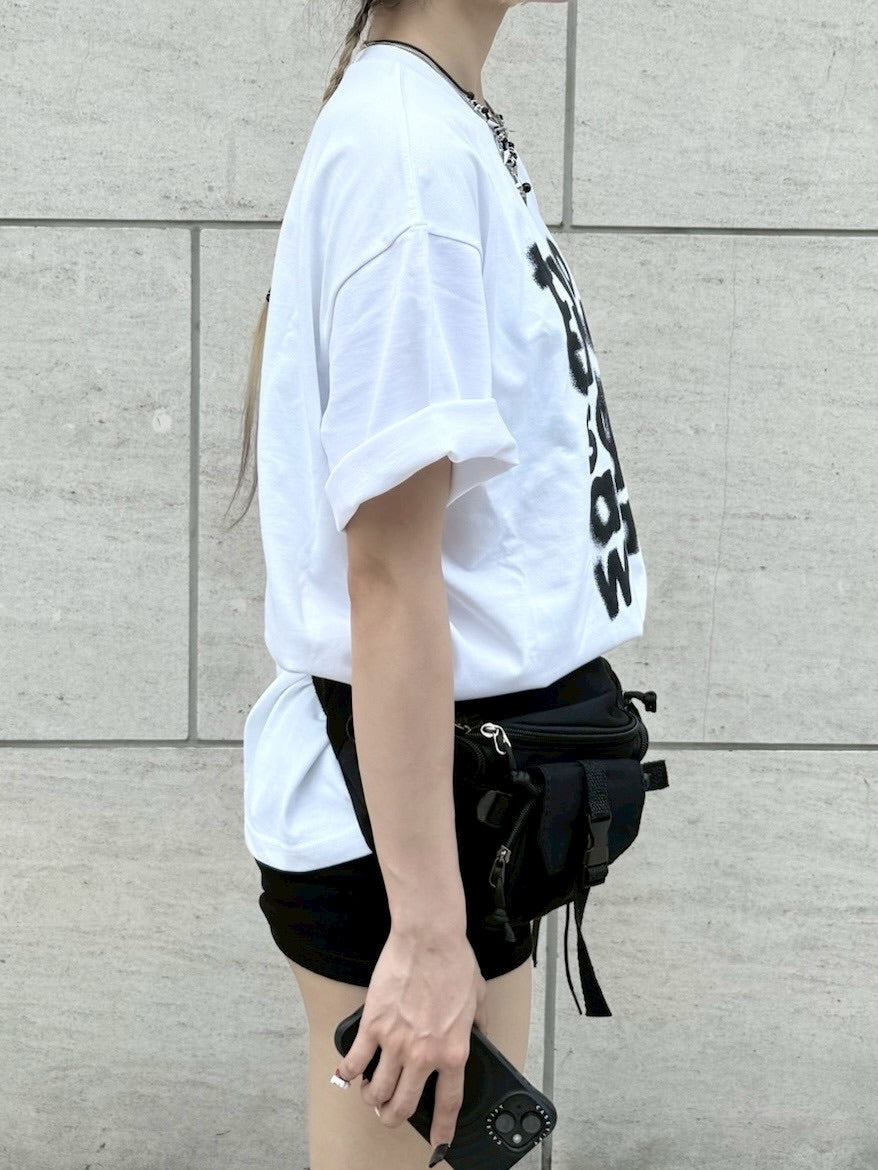 受注制【nmtc +】blurry design tee (3color)