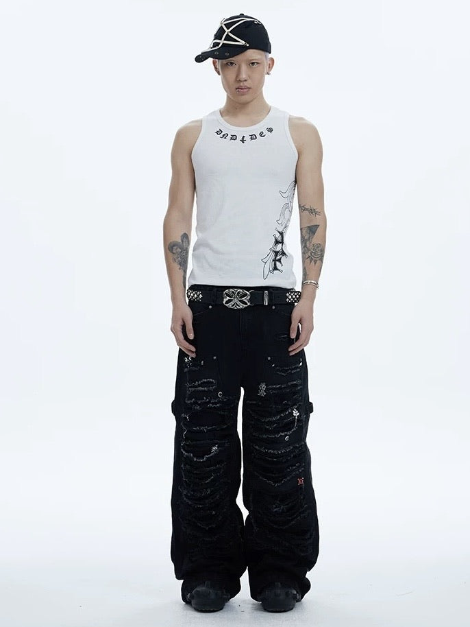DND4DES】JEWELED LUMBERJACK PANTS – PRESSING WEB SHOP