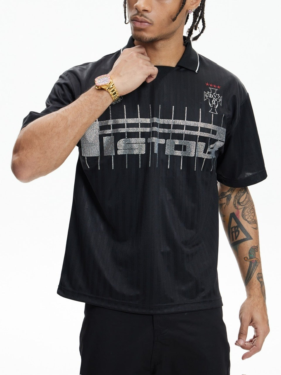 【DND4DES】SLOGAN DIAMOND FOOTBALL SHIRT