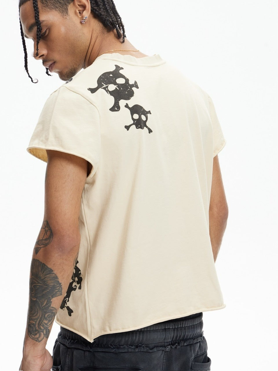 【DND4DES】SKULL WAISTCOAT T-SHIRT