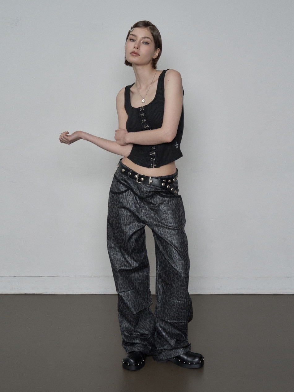 【SETUP‐EXE】LACE HOOK SLEEVELESS / 【セットアップエグゼ】レースフックタンクトップ