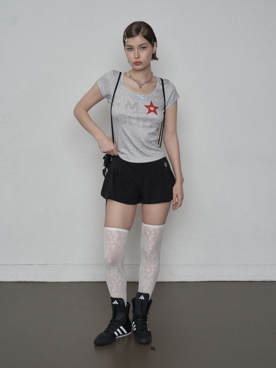 【SETUP‐EXE】I'M CUTE TOP / 【セットアップエグゼ】アイムキュート半袖Tシャツ