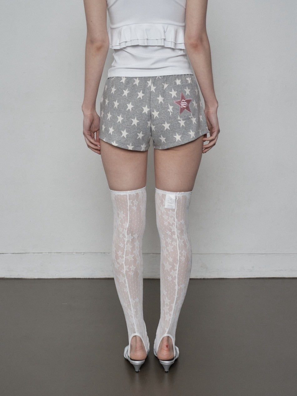 【SETUP‐EXE】STAR HIGH SOCKS / 【セットアップエグゼ】スターハイソックス