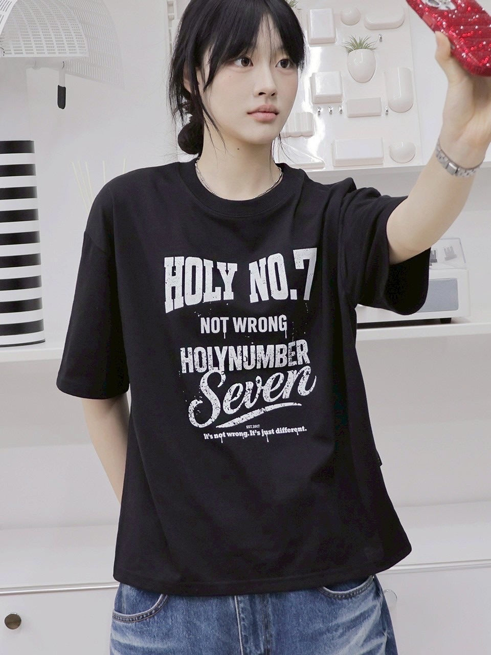 【HOLY NUMBER 7】Graphics Archive Short Sleeve T-Shirt 8 / 【ホーリーナンバー セブン】グラフィックアーカイブ半袖Tシャツ