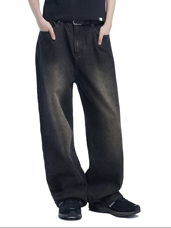 【NOMANUAL】WASHED DENIM PANTS