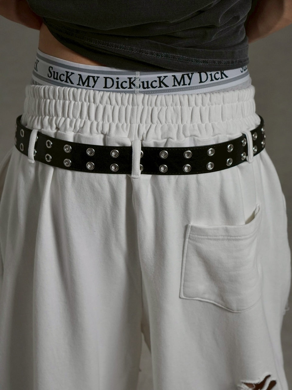 【Chikashitsu +】full length damage sweat pants / 【チカシツプラス】フルレングスダメージスウェットパンツ (3color)