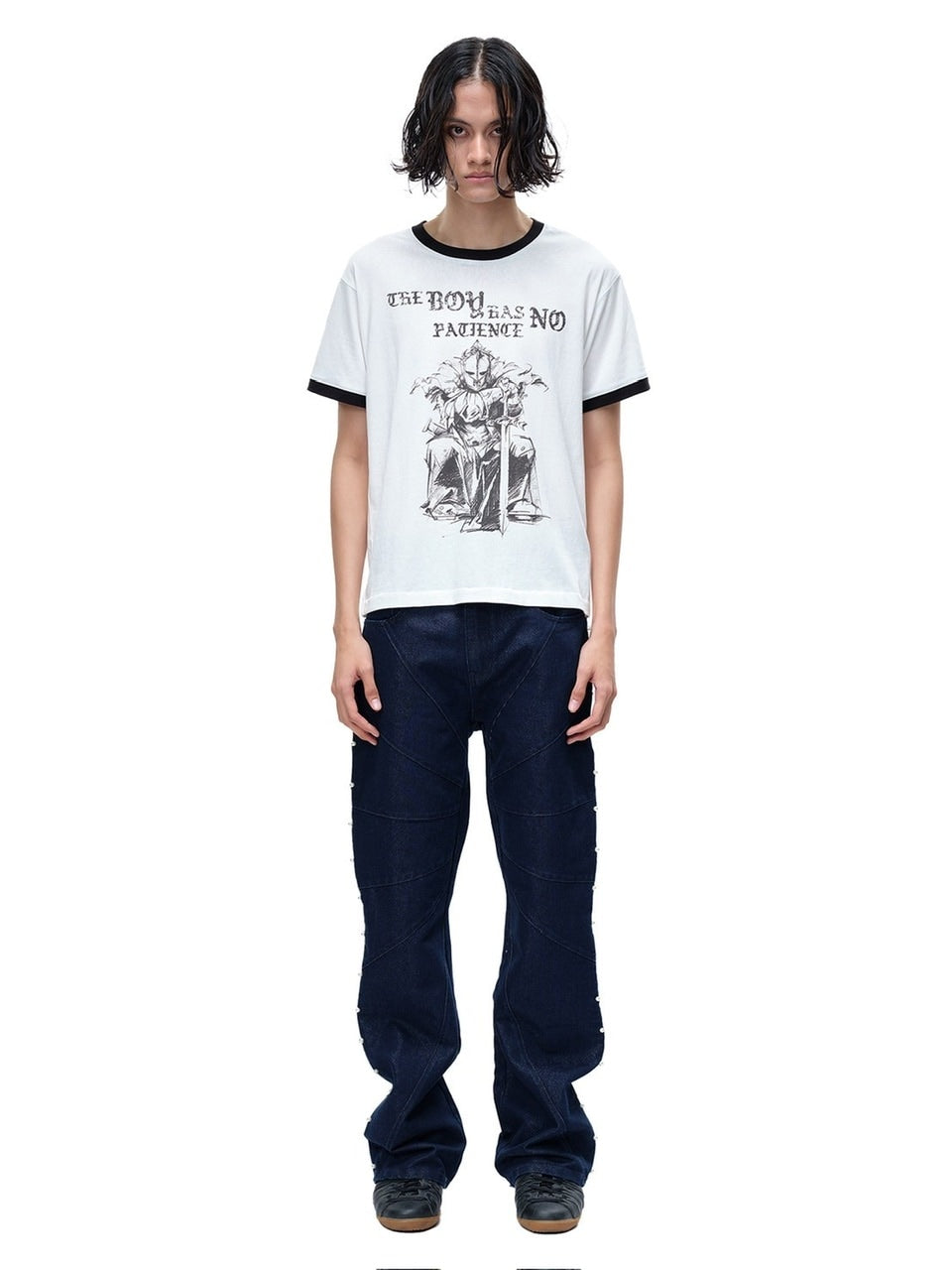 The Boy Has No Patience】LUMINOUS DAWN SKETCH KNIGHT TEE / 【ザ