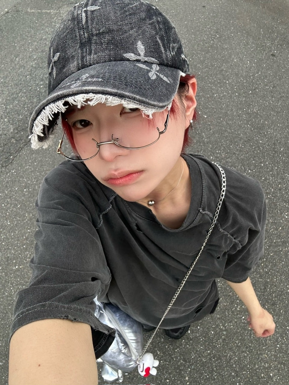 国際配送【LUV CODE】design denim cap