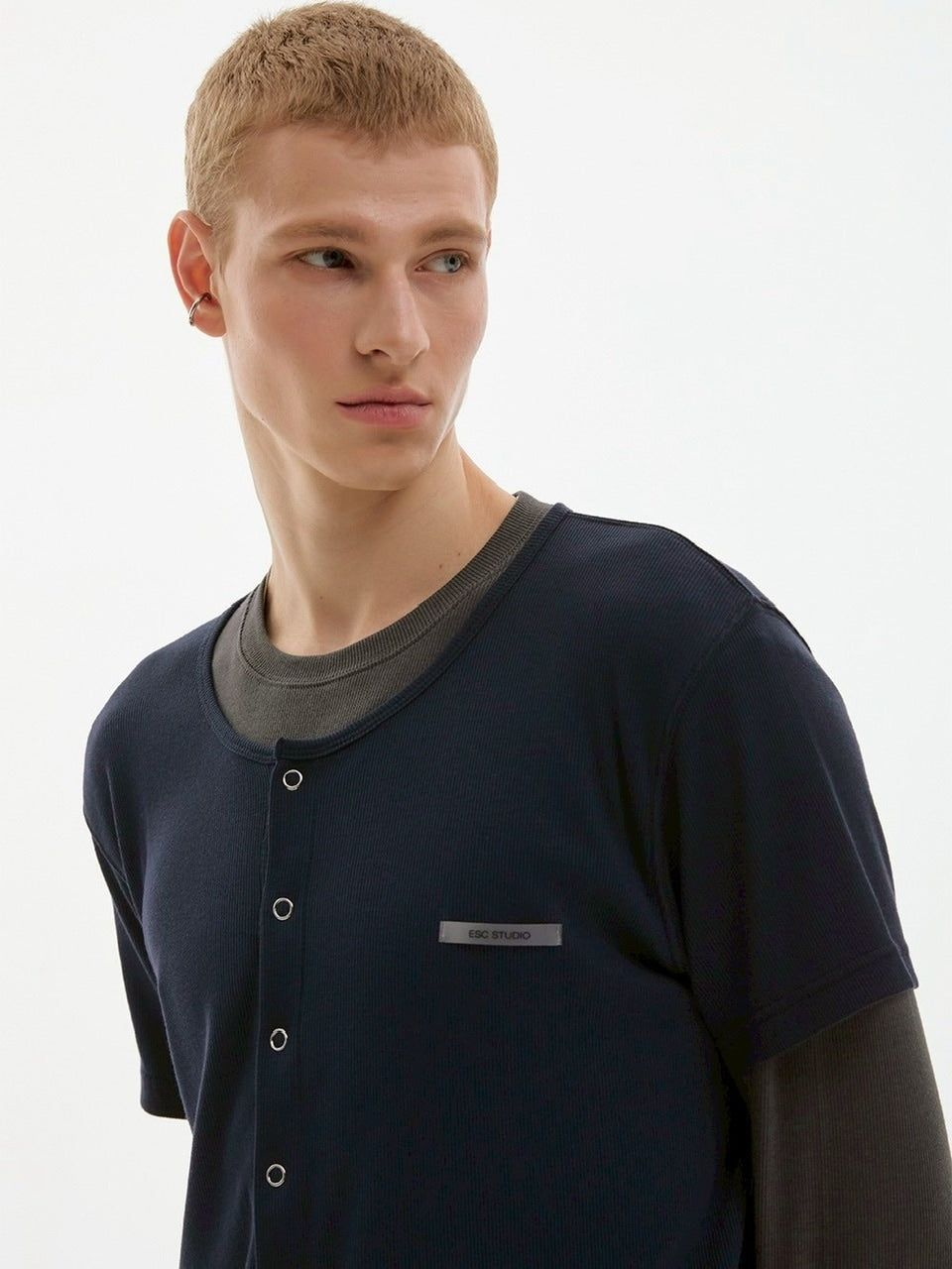 【ESC STUDIO】soft double t-shirt/ 【イーエスシーステュディオ】ソフトダブル長袖Tシャツ