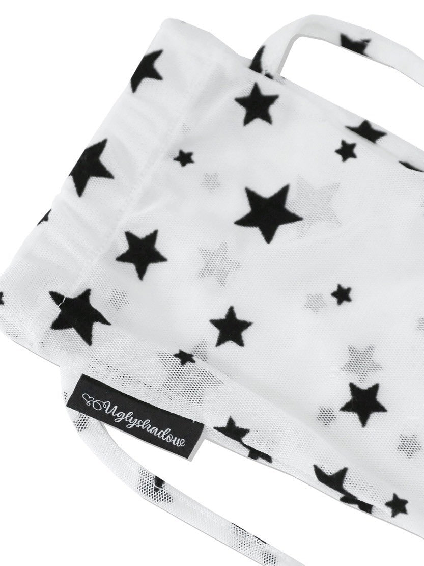 【Uglyshadow】MESH STAR SOCKS / 【アグリーシャドウ】メッシュスターシアーリボンソックス