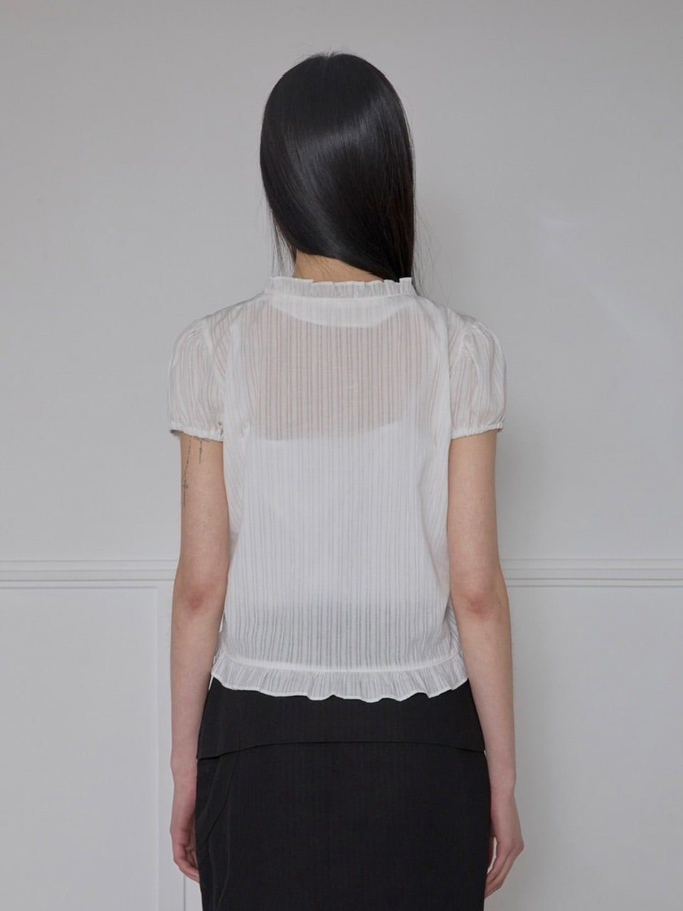 【FLAREUP】Saya Frill Puff Blouse