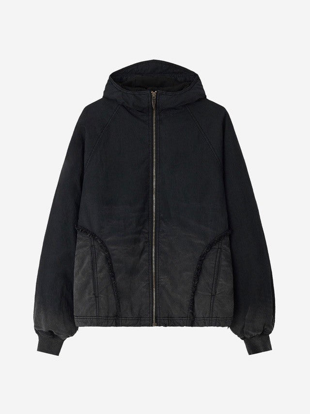 【BLR BLUER】Destroyed Gradation Washing Puffer Jacket