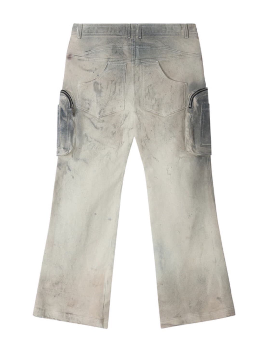 【BLR BLUER】Double Pockets Hand Washing Flare Pants