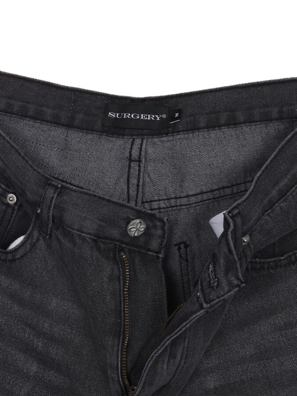 【SURGERY】SURGERY Clover Line denim bermuda pants / 【サージェリー】サージェリークローバーラインデニムバミューダパンツ