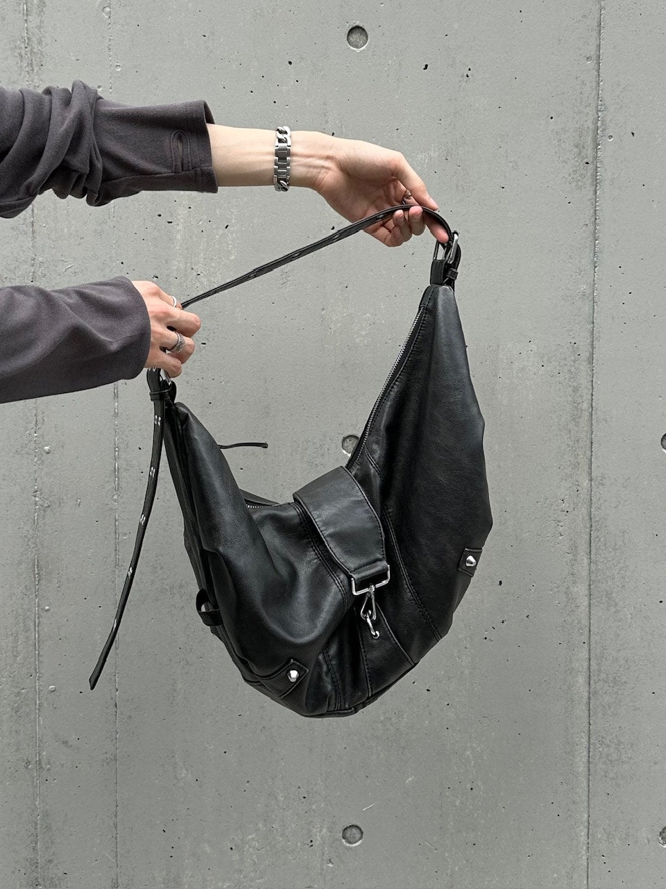 大阪店WEB限定受注制【Chikashitsu +】vintage eyelet shoulder bag