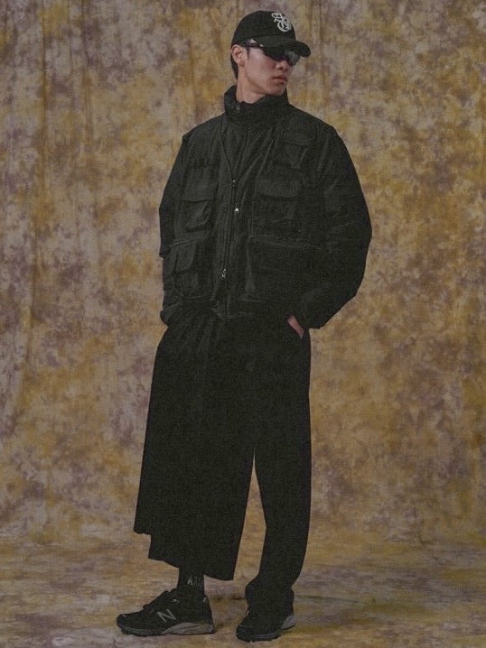 【AJOBYAJO】Cargo Vest Layered Padded Jacket / 【アジョバイアジョ】カーゴベストレイヤードパディッドジャケット