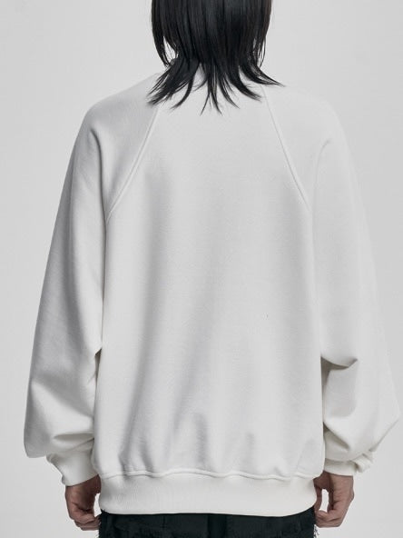 【AJOBYAJO】Raglan High Neck Arch Logo Sweatshirt / 【アジョバイアジョ】ラグランハイネックアーチロゴスウェットシャツ