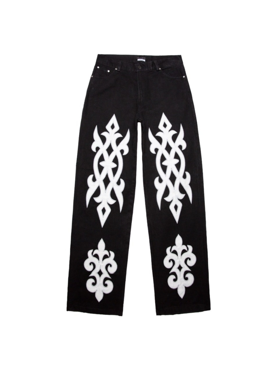 【E RIN AI E】BRIGHT TRIBAL PARTY DENIM PANTS