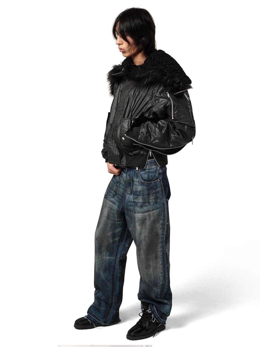 【RACER WORLDWIDE】Aviator Bomber 2 / 【レーサーワールドワイド】ジップポケットファージャケット