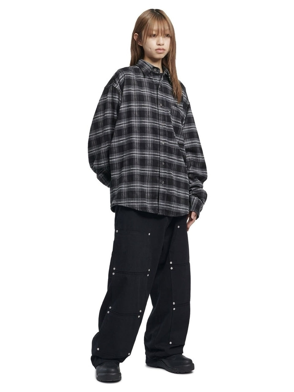 【NOMANUAL】FLANNEL CHECK SHIRT