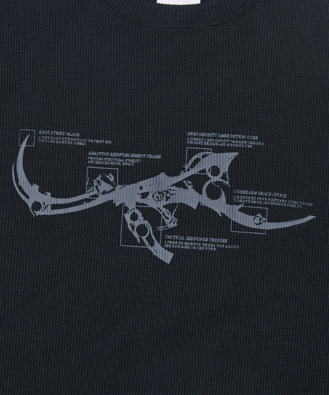 【NOMANUAL】NM RIFLE WAFFLE LONG SLEEVE TEE