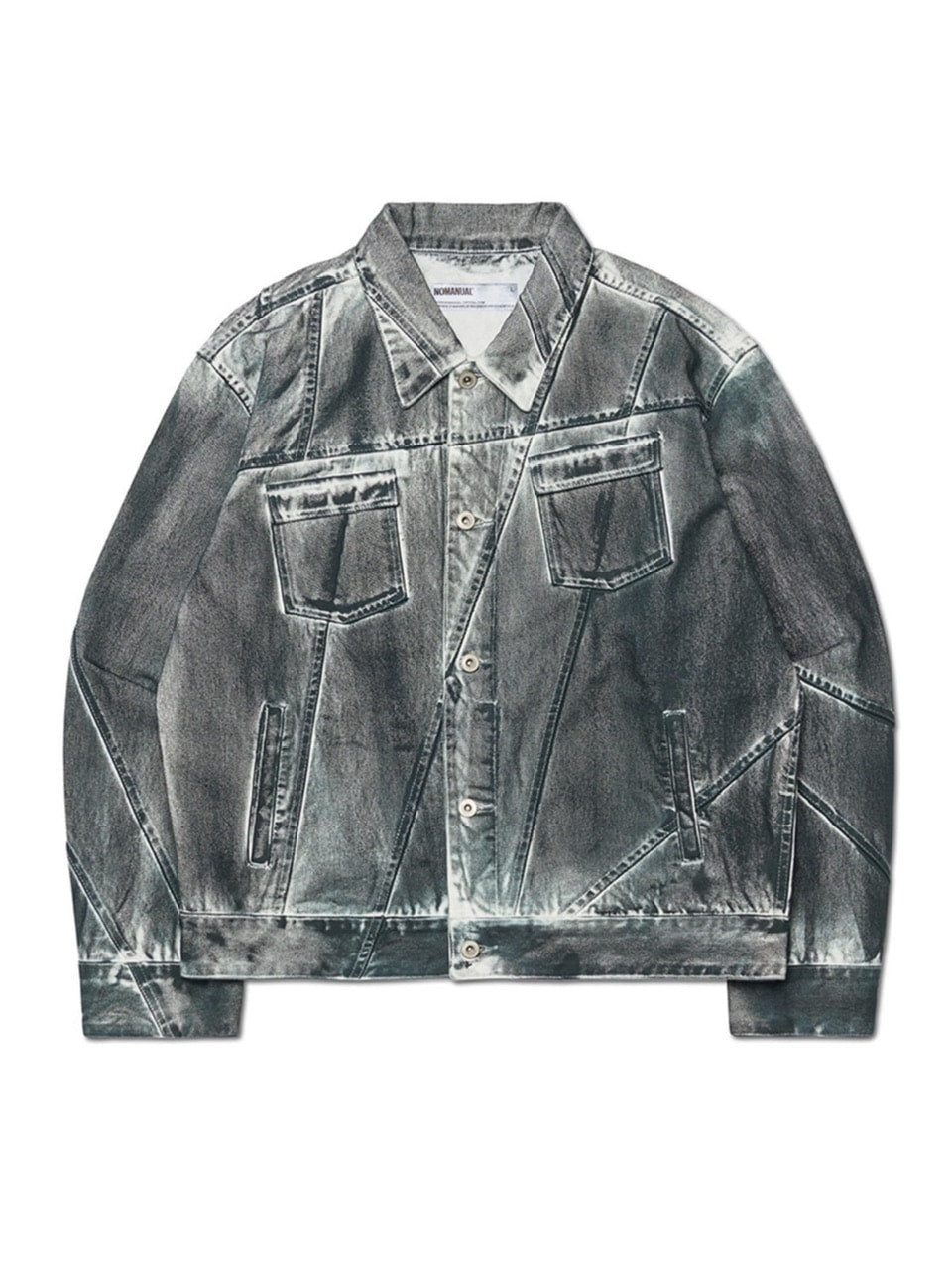 【NOMANUAL】STAINED D.L DENIM TRUCKER JACKET
