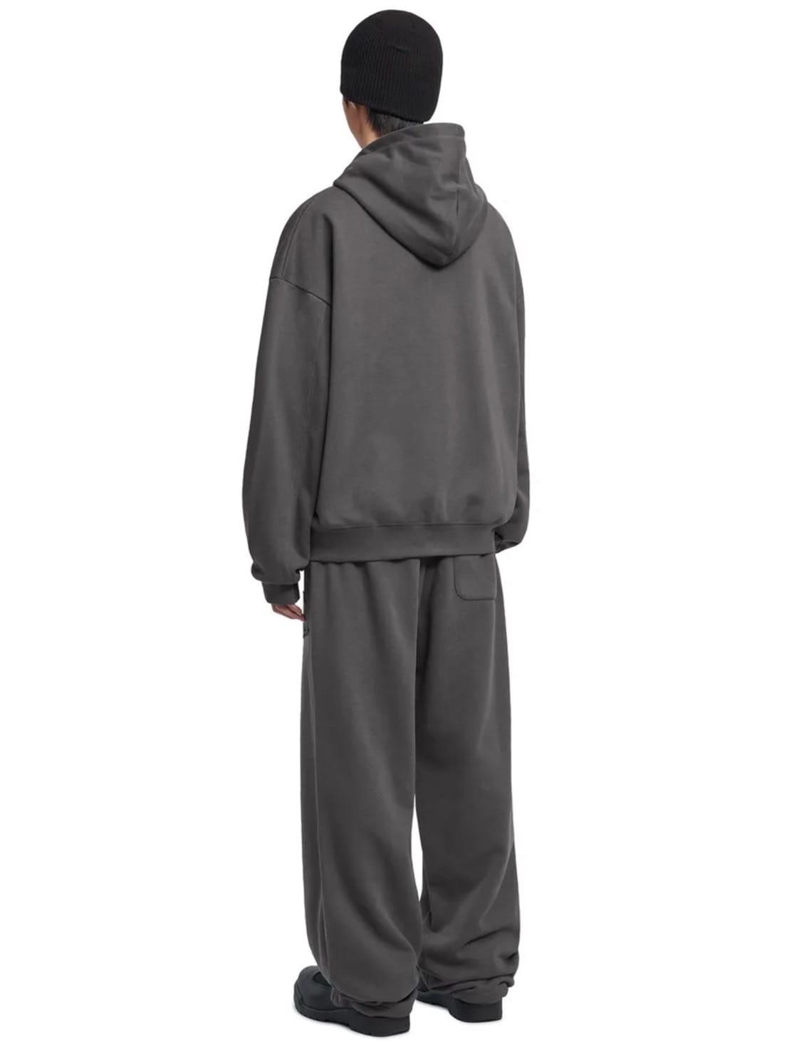 【NOMANUAL】OVERLAY LOGO HOODED ZIP-UP