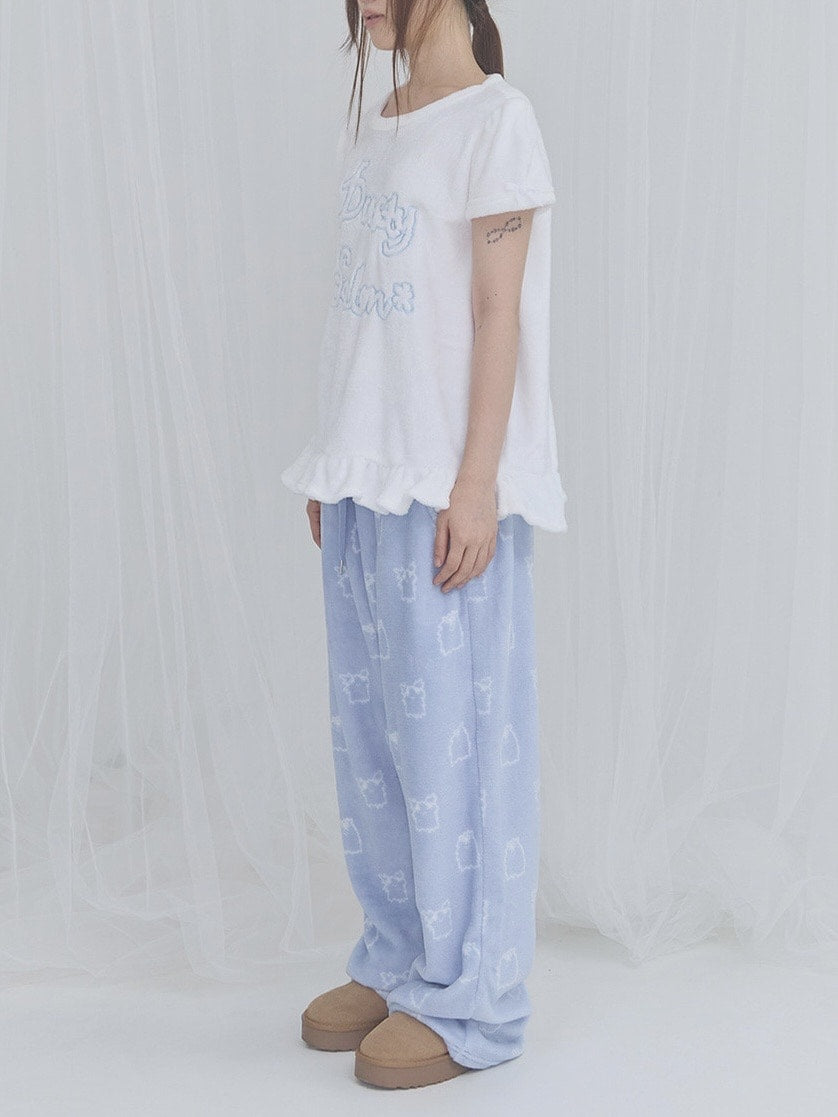 【FANCY X DUSTY】Zzz DUSTY SALON PAJAMA TOP / 【ファンシー X ダスティ】ZzzダスティーサロンパジャマTシャツ半袖ルームウェア