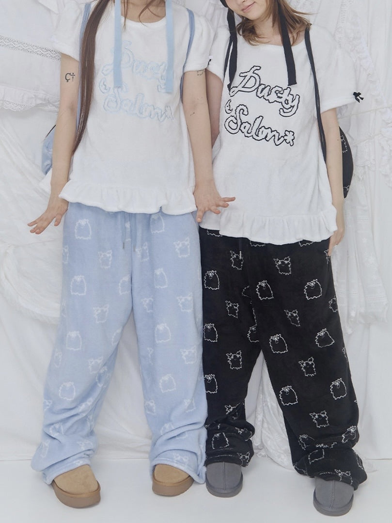 【FANCY X DUSTY】Zzz DUSTY SALON PAJAMA PANTS / 【ファンシー X ダスティ】Ｚｚｚダスティーサロンパジャマパンツ