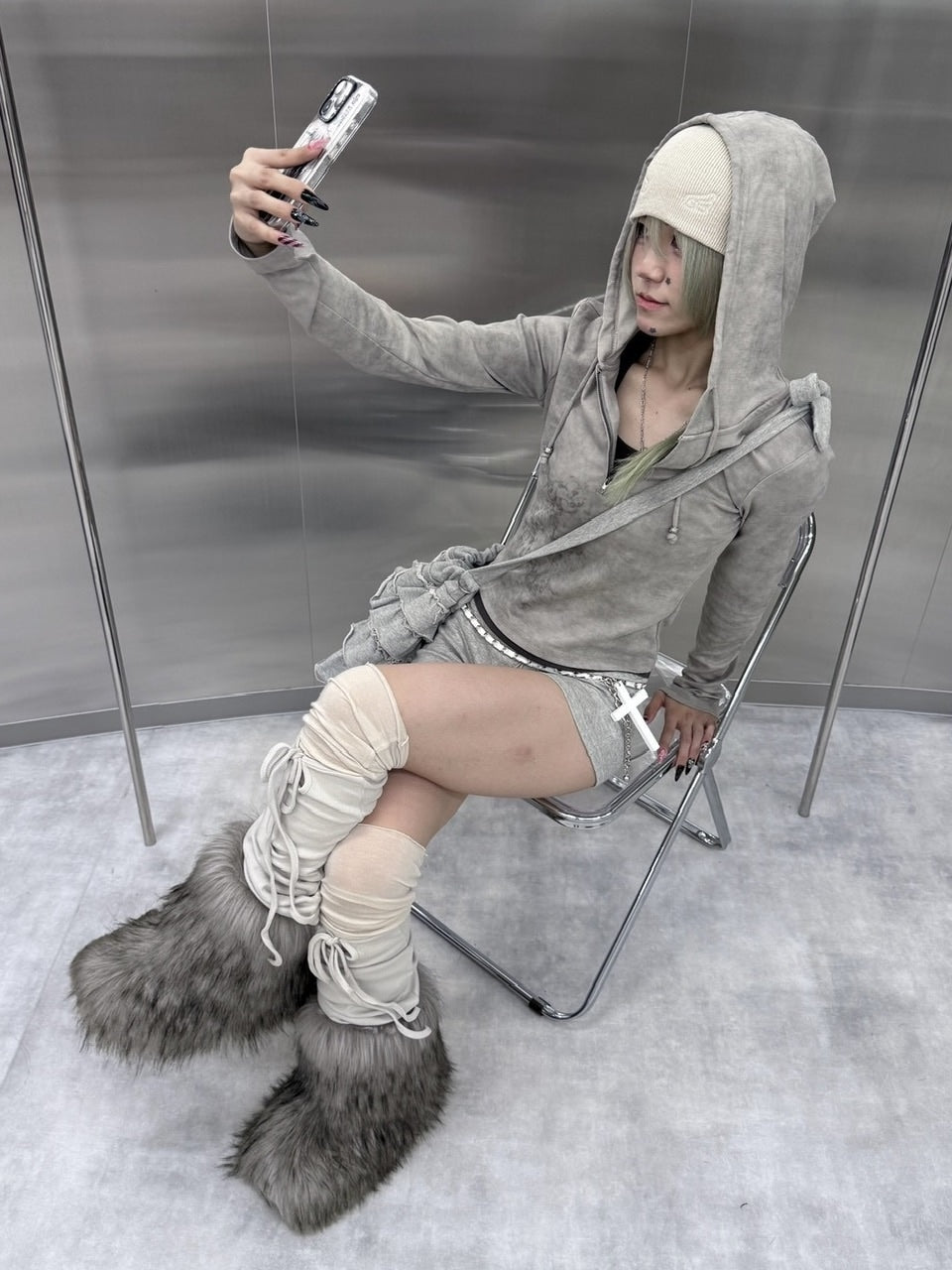 受注制【nmtc +】feather beanie / 【エヌエムティーシープラス】羽ビーニー (3color)