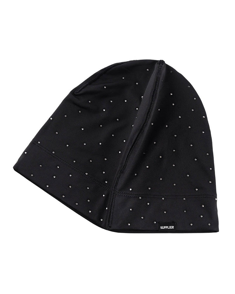 【SUPPLIER】Rhinestone Skull Cap Beanie / 【サプライヤー】ラインストーンキャップビーニー