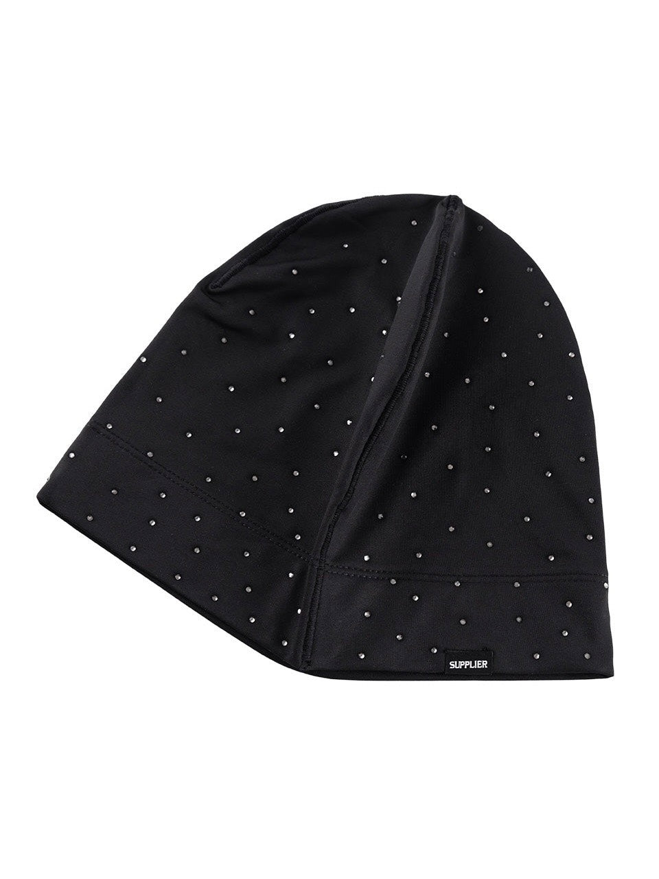 【SUPPLIER】Rhinestone Skull Cap Beanie / 【サプライヤー】ラインストーンキャップビーニー