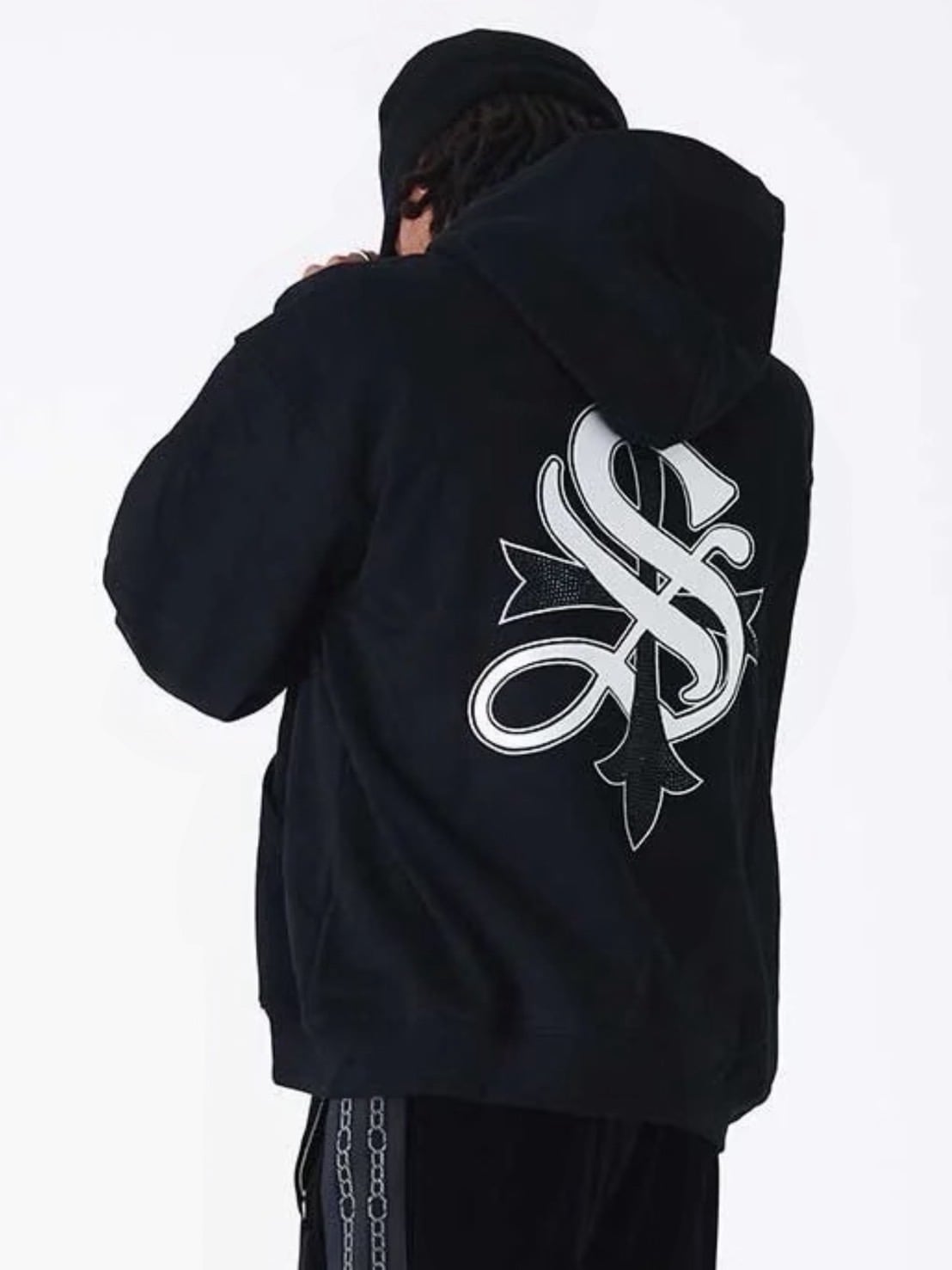 【SUPPLIER】Boxy Fit Cross Logo Hoodie / 【サプライヤー】クロスロゴプルオーバーパーカー