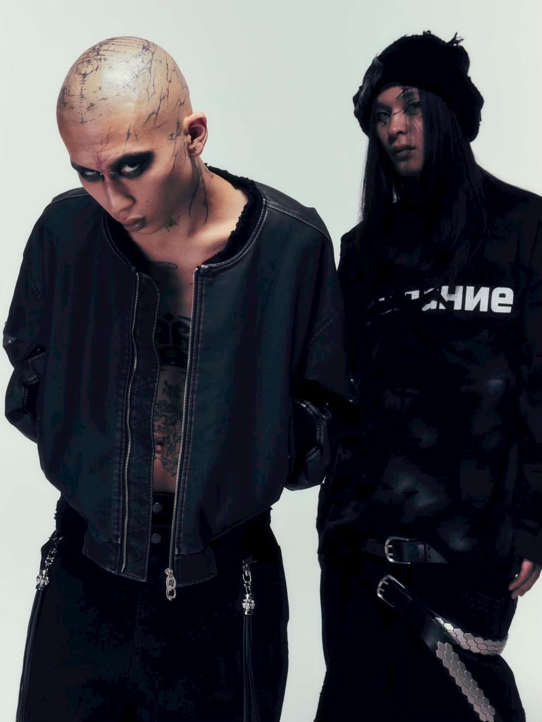 【DIG YOUR OWN GRAVE】TARNISH MA-1 /【ディグユアオウングレイブ】クロップスタッズエムエーワン