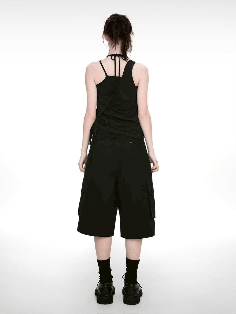 【NACHE】WIDE CARGO HALF PANTS (UNISEX)