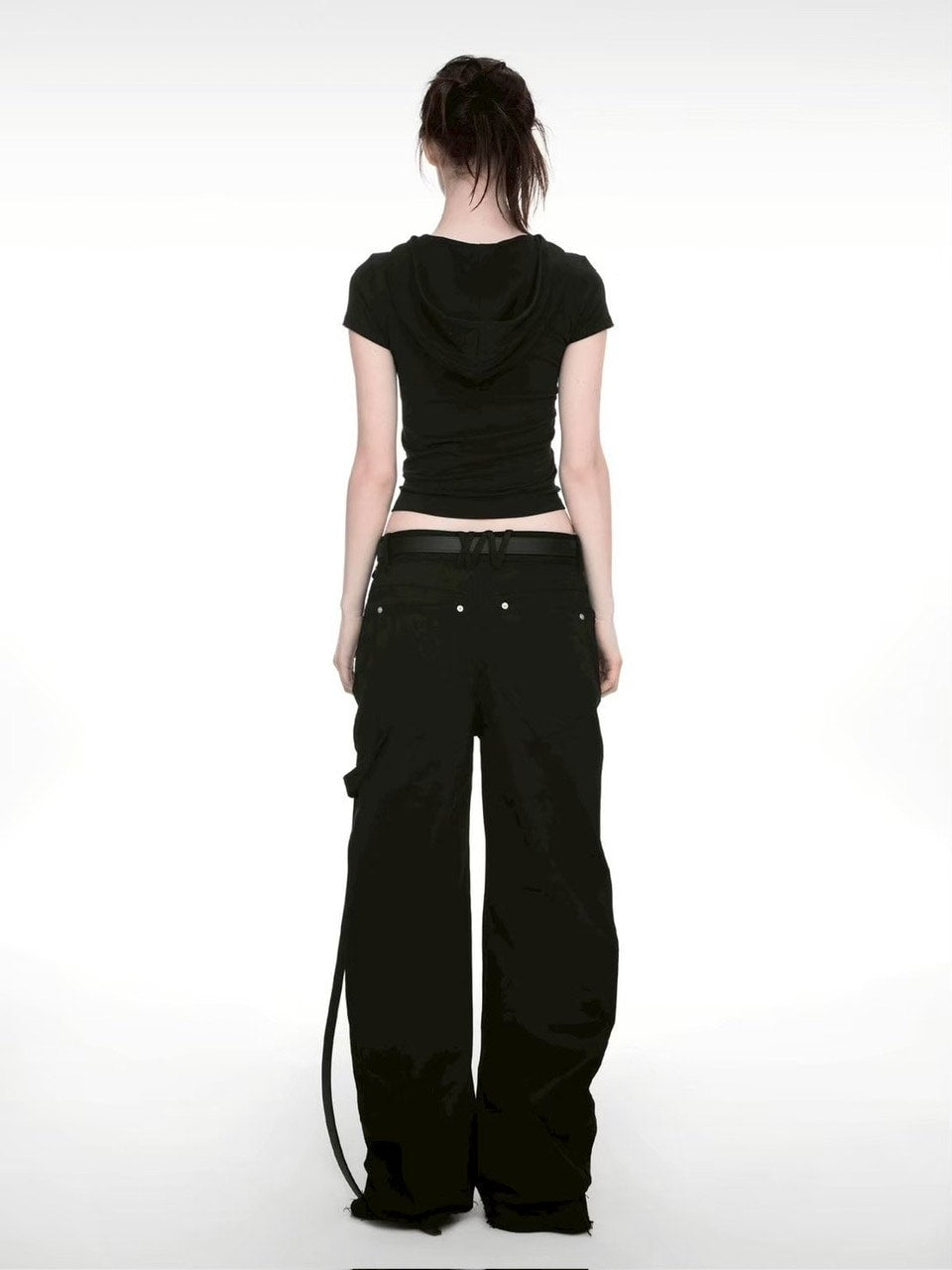 【NACHE】RAWCUT CURVED PANTS (UNISEX)