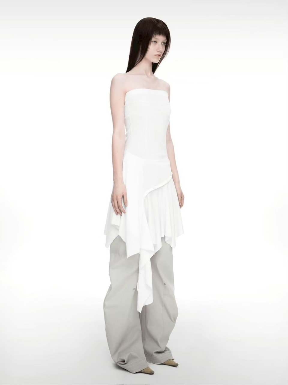 【NACHE】BUSTIER LAYERED DRESS