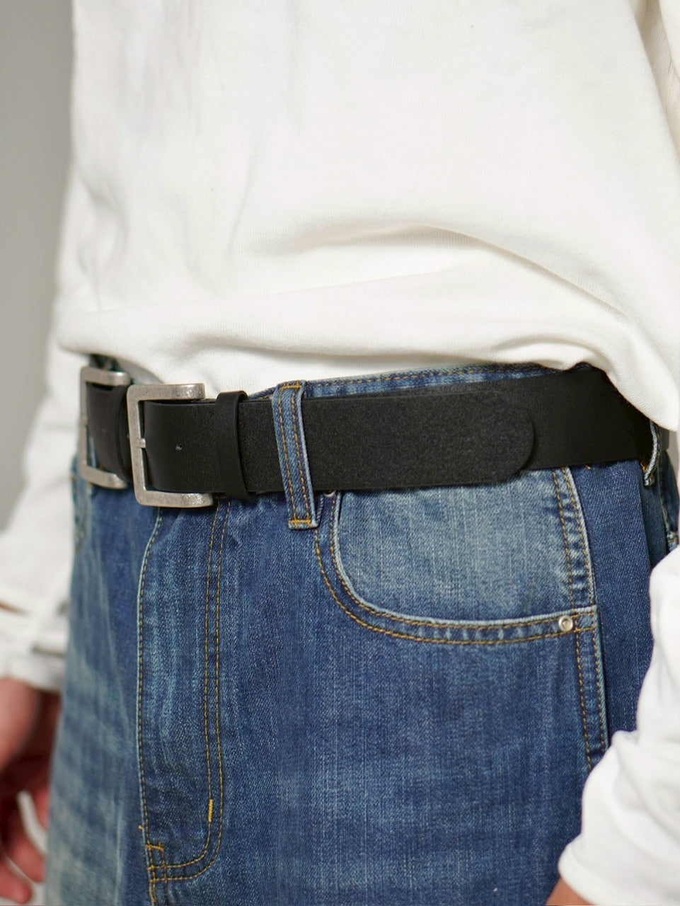 受注制【Chikashitsu +】double buckle belt / 【チカシツプラス】ダブルバックルベルト